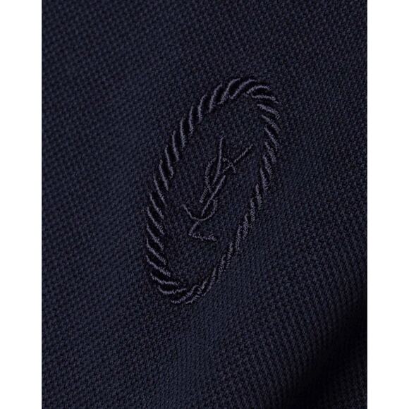 SAINT LAURENT YSL Monogram Cropped Polo Shirt Short Sleeve Logo Women’s L $680 - Picture 9 of 16